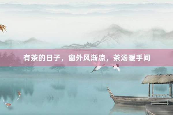 有茶的日子，窗外风渐凉，茶汤暖手间