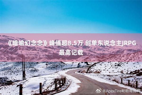 《暗喻幻念念》峰值超8.5万 创单东说念主JRPG最高记载