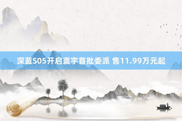 深蓝S05开启寰宇首批委派 售11.99万元起